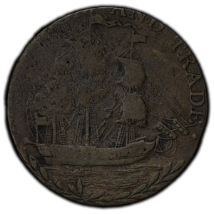 SOLD Ireland ND Dublin 1/2 Half Penny Token D&H #233