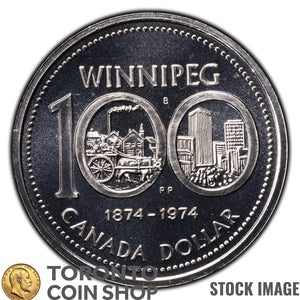 Canada 1974 $1 Dollar Nickel Coin - Specimen Strike