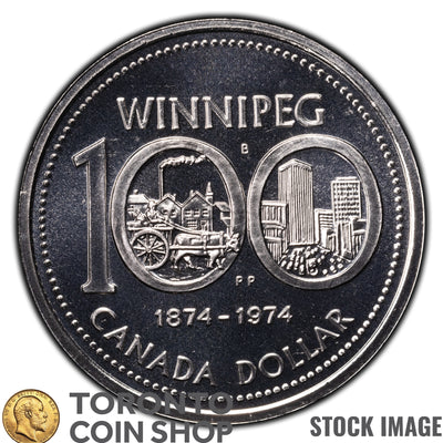 Canada 1974 $1 Dollar Nickel Coin - Specimen Strike