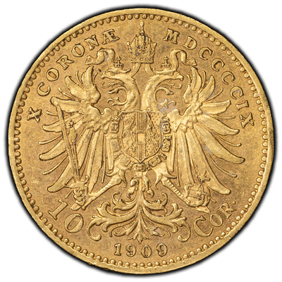 SOLD Austria 1908 10 Corona Gold Coin KM #2810