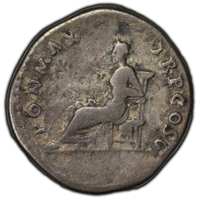 SOLD Ancient Rome Vespasian AD 75 Denarius Silver Coin RIC II 90