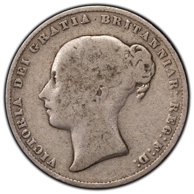 SOLD Great Britain 1860 Shilling Silver Coin