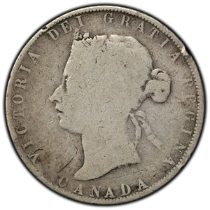 SOLD Canada 1872-H 50 Cents Half Dollar Silver Coin - Filler