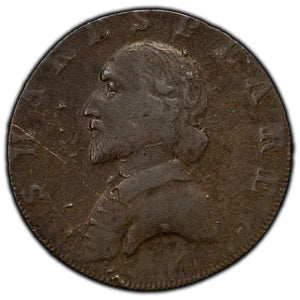 SOLD Ireland 1792 Dublin Shakespeare 1/2 Half Penny Token D&H #227