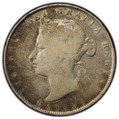 SOLD Canada 1872-H 50 Cents Half Dollar Silver Coin