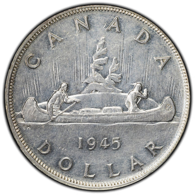 SOLD Canada 1945 $1 Silver Dollar Coin - Key Date Issue