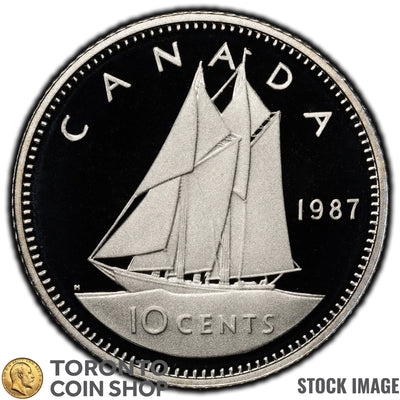 Canada 1987 10 Cents Coin - Proof Strike