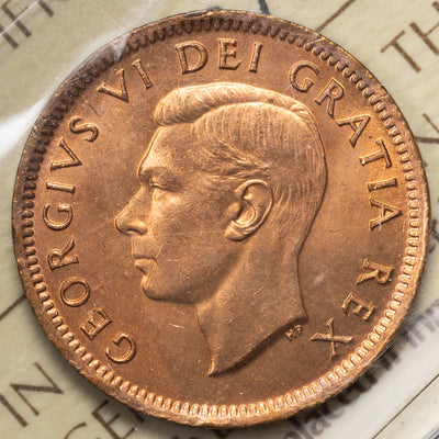 SOLD Canada 1951 1 Small Cent Coin - ICCS MS-65