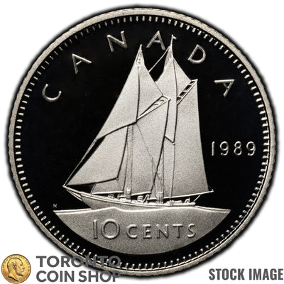Canada 1989 10 Cents Coin - Proof Strike