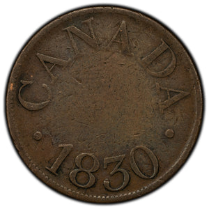 SOLD Lower Canada 1830 1/2 Half Penny Token LC-13A