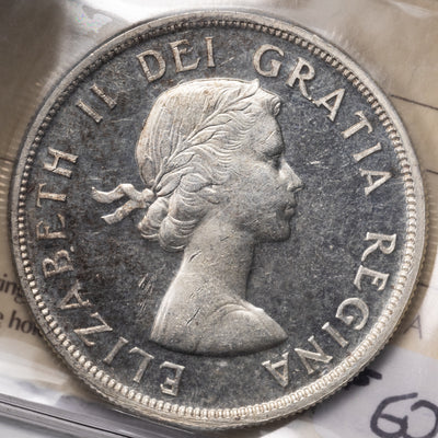 SOLD Canada 1956 $1 Silver Dollar Coin - ICCS MS-62