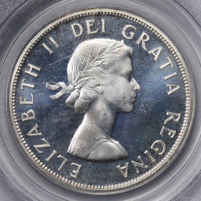 SOLD Canada 1958 $1 Silver Dollar Coin - PCGS PL-67