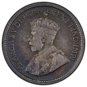 SOLD Canada 1915 5 Cents Silver Coin - F/VF