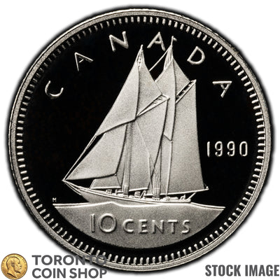 Canada 1990 10 Cents Coin - Proof Strike