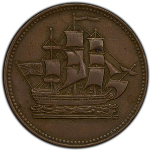 SOLD Canada PEI Ships Colonies & Commerce Token PE-10-10A
