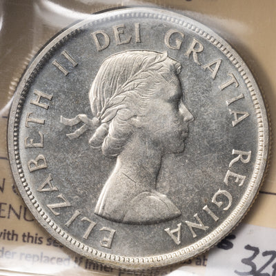 SOLD Canada 1956 $1 Silver Dollar Coin - ICCS MS-64