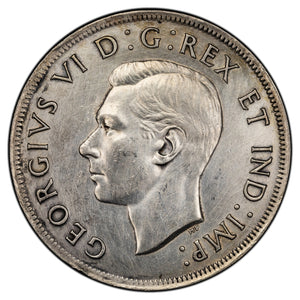 SOLD Canada 1938 $1 Silver Dollar Coin - Heavily Cleaned