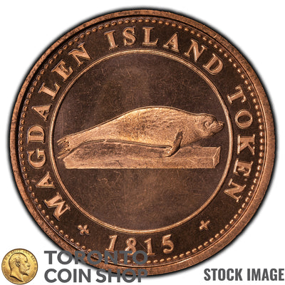 Canada Beaver Bullion Magdalen Island 1815 Tribute 1oz .999 Fine Copper Round