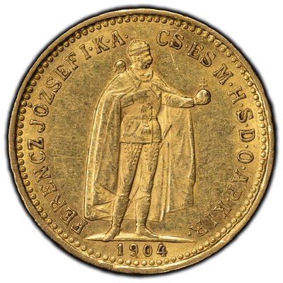SOLD Hungary 1904 10 Korona Gold Coin KM #485