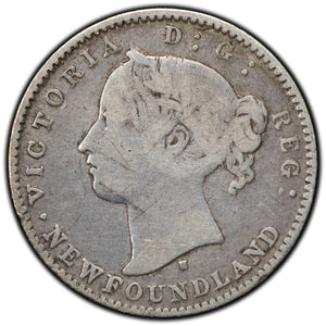 SOLD Newfoundland 1872-H 10 Cents Dime Silver Coin