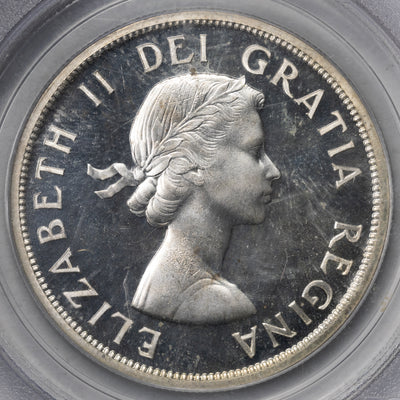 SOLD Canada 1956 $1 Silver Dollar Coin - PCGS PL-67