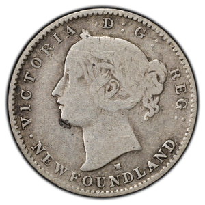 SOLD Newfoundland 1876-H 10 Cents Dime Silver Coin