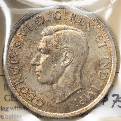 SOLD Canada 1938 $1 Silver Dollar Coin - ICCS MS-64