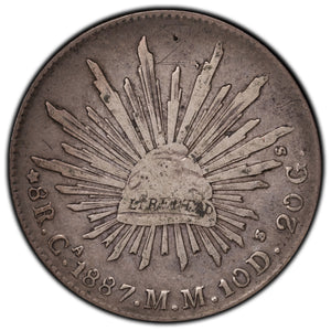 SOLD Mexico 1887 Ca-MM 8 Reales Silver Coin