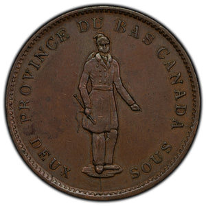 SOLD Lower Canada 1837 1 One Penny Token LC-9B2