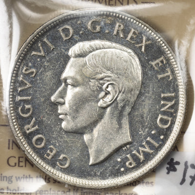 SOLD Canada 1946 $1 Silver Dollar Coin - ICCS MS-60