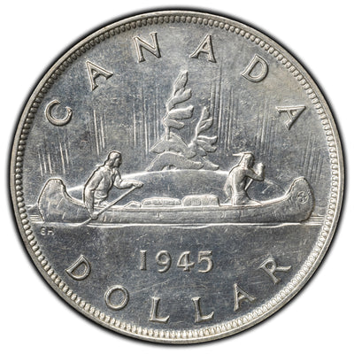 SOLD Canada 1945 $1 Silver Dollar Coin - Light Hairlines