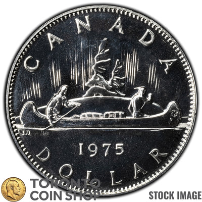 Canada 1975 $1 Dollar Nickel Coin - Specimen Strike
