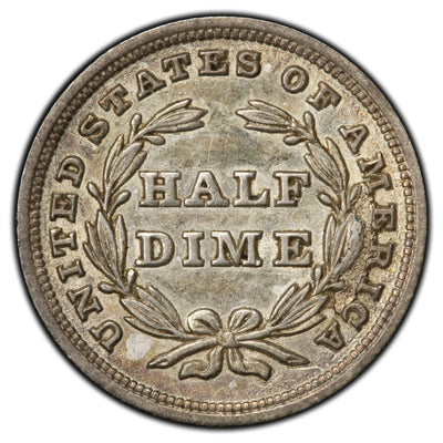 SOLD United States 1838 5 Cents Seated Liberty Half Dime Silver Coin
