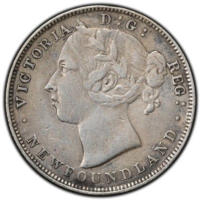 Newfoundland 1888 20 Cents Silver Coin