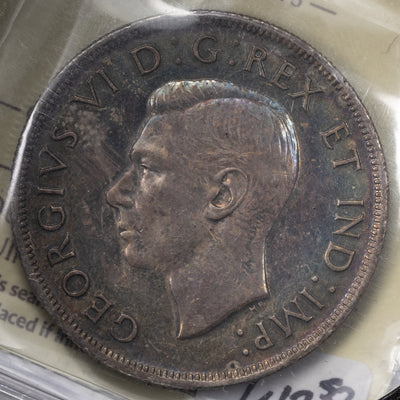 SOLD Canada 1946 $1 Silver Dollar Coin - ICCS AU-55
