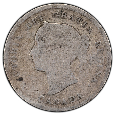 SOLD Canada 1887 5 Cents Silver Coin - Filler