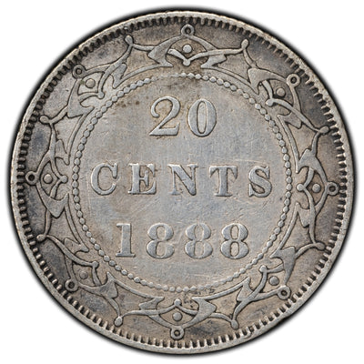 Newfoundland 1888 20 Cents Silver Coin