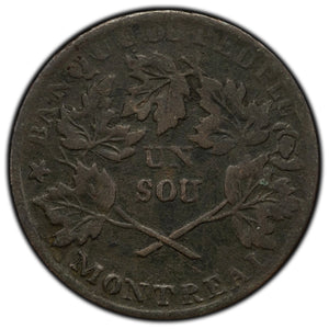 SOLD Lower Canada Banque Du Peuple Bouquet Sou Token LC-4A2