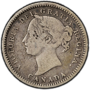 SOLD Canada 1881-H 10 Cents Dime Silver Coin