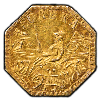 SOLD United States 1853 Eureka California Gold Coin