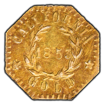 SOLD United States 1853 Eureka California Gold Coin