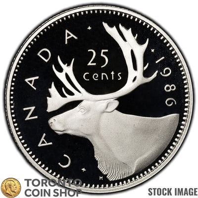 Canada 1986 25 Cents Coin - Proof Strike