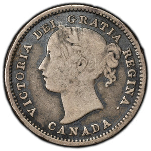 SOLD Canada 1871 10 Cents Dime Silver Coin