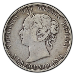 SOLD Newfoundland 1870 50 Cents Half Dollar Silver Coin