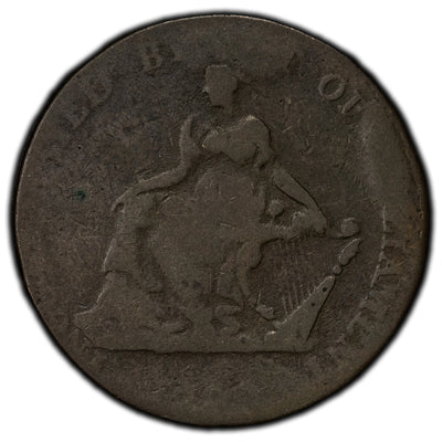 Ireland 1792 Dublin Camac Ryan 1/2 Half Penny Token D&H #60