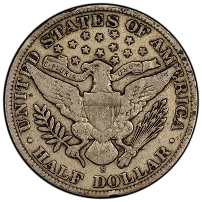 United States 1910-S 50 Cents Barber Half Dollar Silver Coin