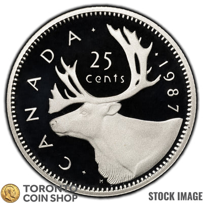 Canada 1987 25 Cents Coin - Proof Strike