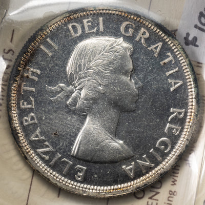 SOLD Canada 1954 $1 Silver Dollar Coin - ICCS PL-64