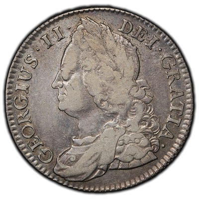 SOLD Great Britain 1745 Half Crown Silver Coin KM #584.1