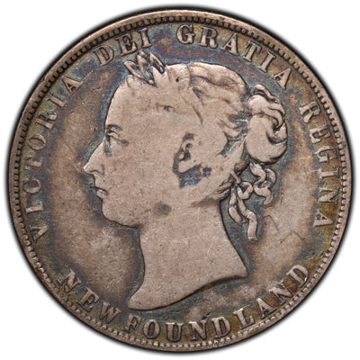 SOLD Newfoundland 1900 50 Cents Half Dollar Silver Coin